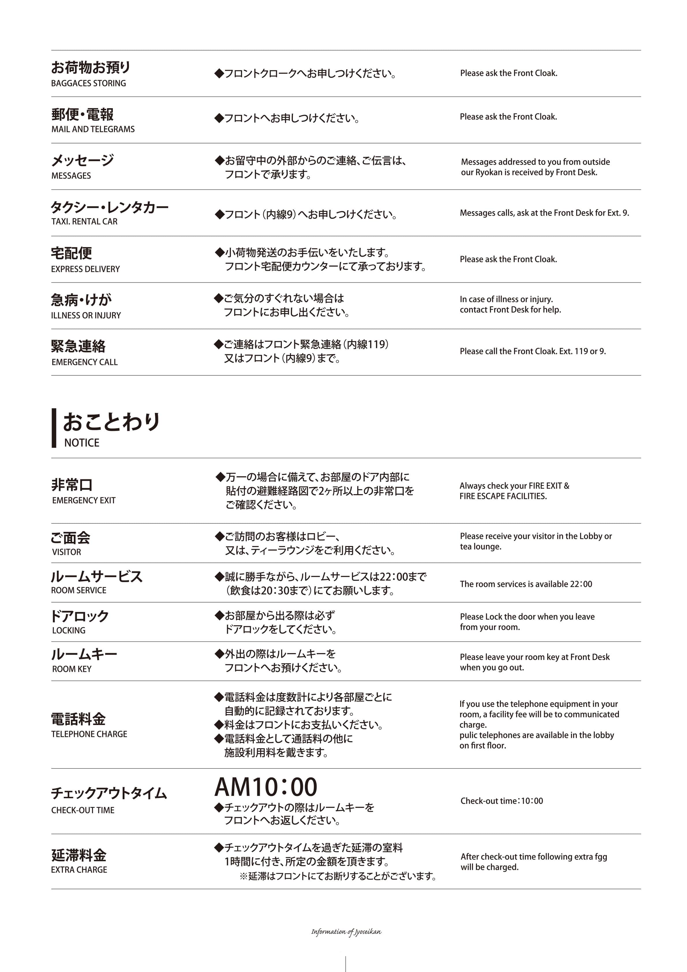 城西館 館内案内 6