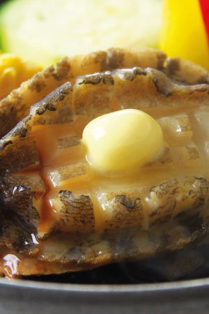 北海蝦夷あわびバター焼き