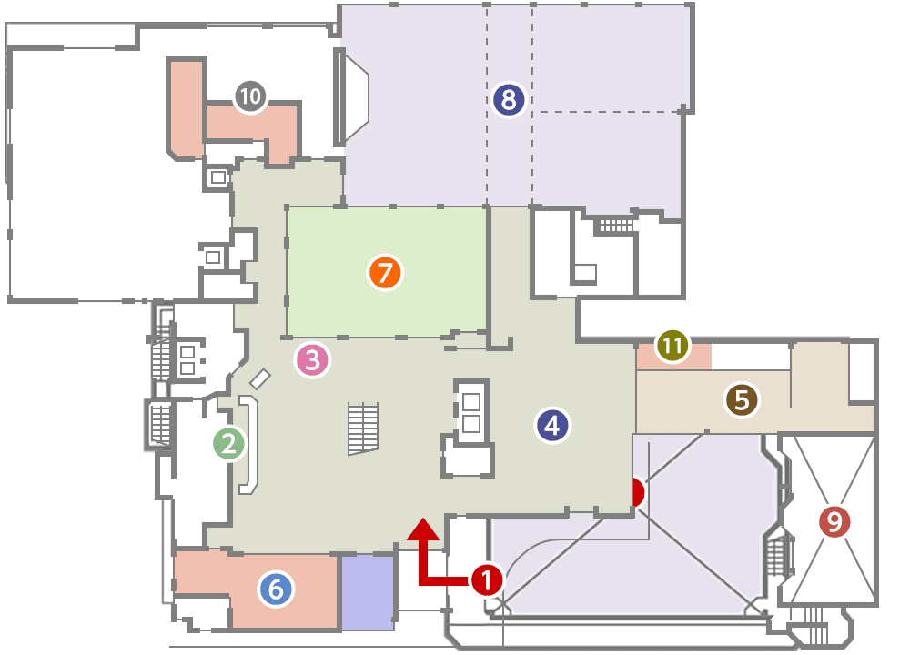 城西館 1館 フロア図