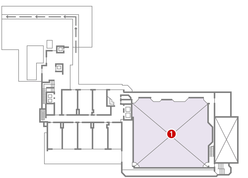 城西館 4館 フロア図