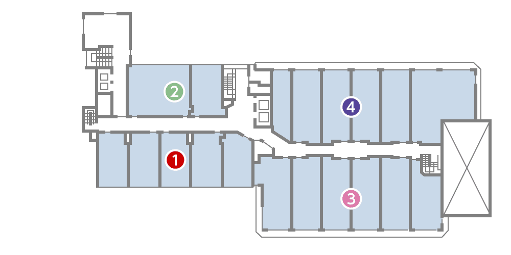 城西館 6館 フロア図