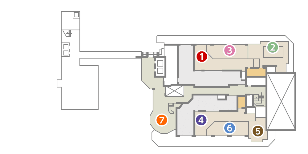 城西館 8館 フロア図