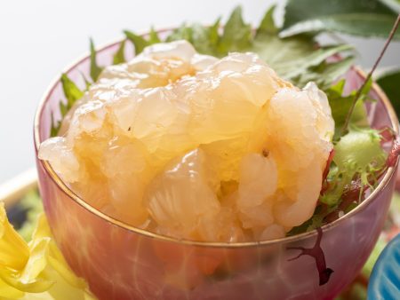 【伊勢海老お刺身】ぷりっぷりの食感と上品な甘味が味わえる伊勢海老はお刺身で堪能♪