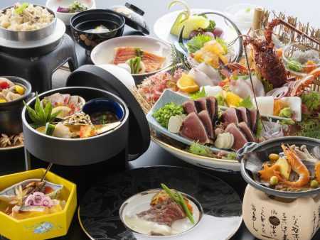 【旬彩物語／月光コース】伊勢海老の姿造りや和牛ロースステーキ、室戸金目鯛の煮つけに四万十うなぎなど