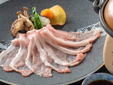 【四万十美鮮豚の焼きしゃぶ】