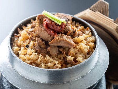 鰹と土佐梅の釜飯