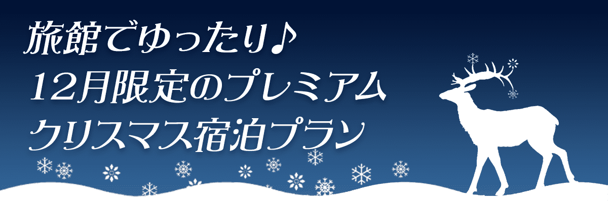 旅館でゆったり♪ 12月限定のプレミアム クリスマス宿泊プラン