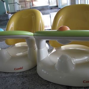 2 Children's bath stools in each bath